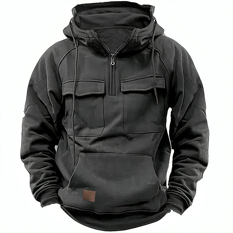 Xavier - Comfortabele winter hoodie met rits