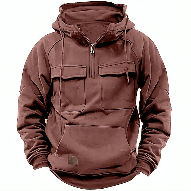 Xavier - Comfortabele winter hoodie met rits