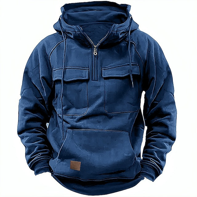 Xavier - Comfortabele winter hoodie met rits